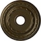 Ekena Millwork Dublin Ceiling Medallion (Fits Canopies up to 5 1/8"), 17 7/8"OD x 3 5/8"ID x 1 1/4"P, Brass CM17DUBRS - alternate 1